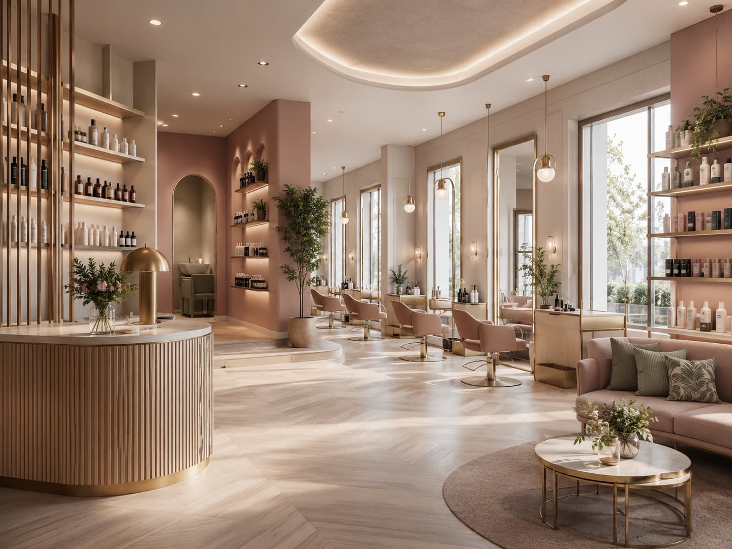 Salon de beauté élégant